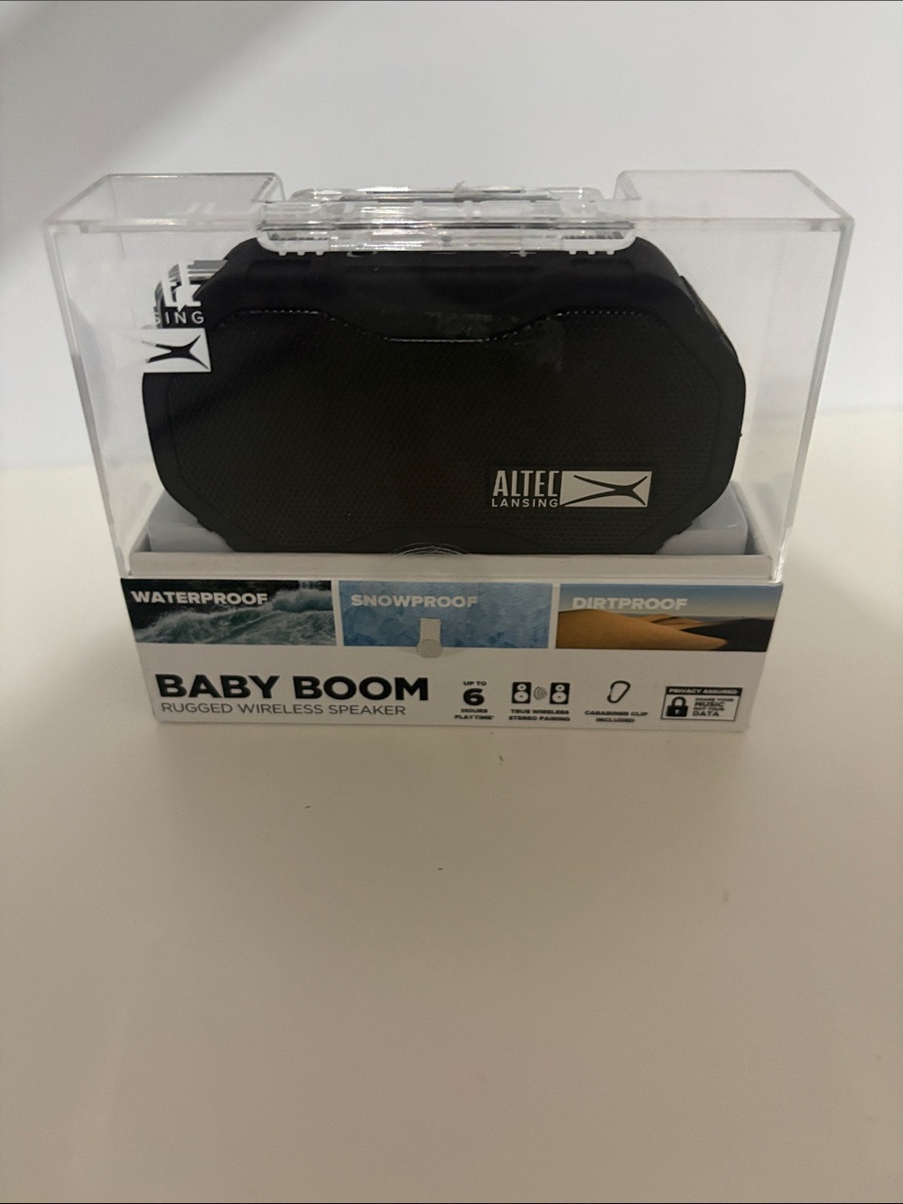Baby Boom Rugged Wireless Speaker - Black